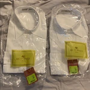 NWT ETRO women’s white button down shirts